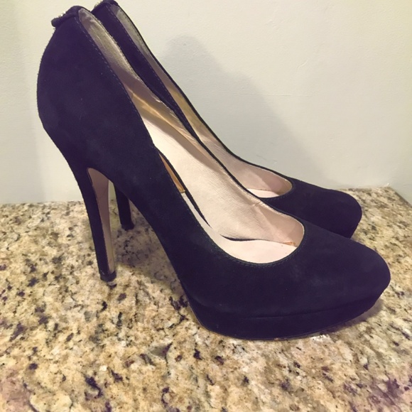 Michael Kors “York” black suede platform high heels - Picture 14 of 16